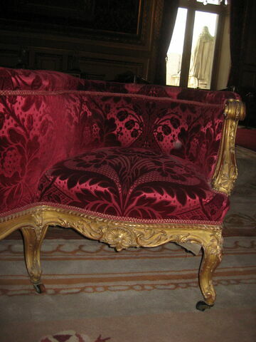 Confident à trois places de style Louis XV, image 2/4