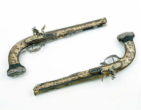 Deux paires de pistolets de Napoléon Ier