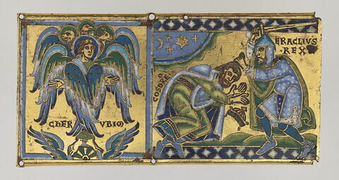 Plaque d'une croix : Chérubin, Héraclius et Chosroès, image 1/2