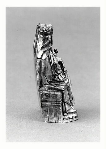 Statuette : Vierge à l'Enfant trônant, image 3/8