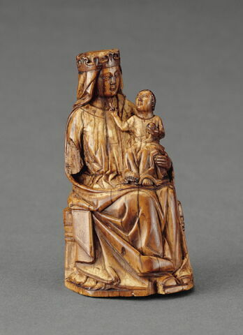 Statuette : Vierge à l'Enfant trônant, image 1/8
