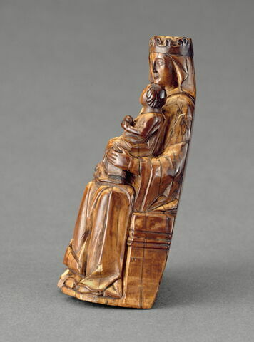 Statuette : Vierge à l'Enfant trônant, image 7/8