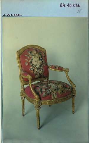 Fauteuil, d'une suite de six fauteuils et un canapé (avec OA 10290 à OA 10296), image 4/5