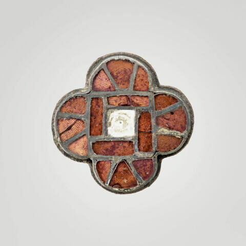 Paire de fibules quadrilobées cloisonnées, image 5/5