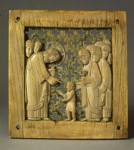 Plaque ajourée : Le Christ désignant un enfant. - Louvre Collections