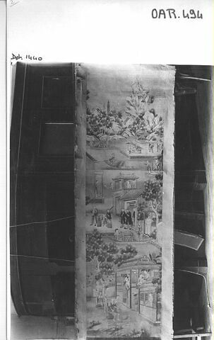 Panneau d'une suite de six (OAR 494 A à F) peints à décor chinois, image 9/9