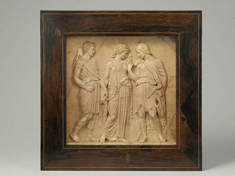 Bas -relief : Hermès, Orphée et Eurydice