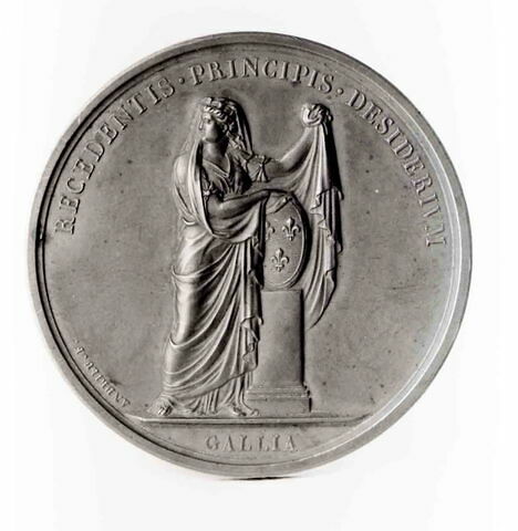 Médaille : Départ de Louis XVIII, cliché de revers, image 3/3