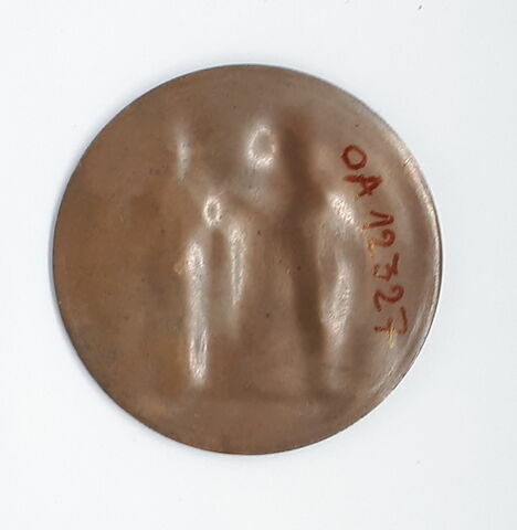 Médaille : Départ de Louis XVIII, cliché de revers, image 2/3