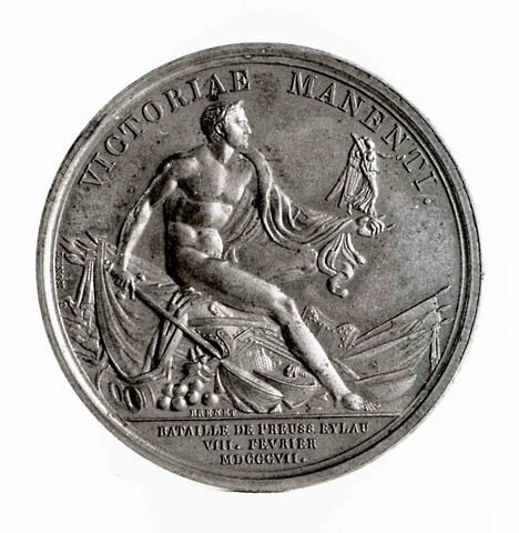 Médaille : Bataille d'Eylau, cliché de revers, image 1/1