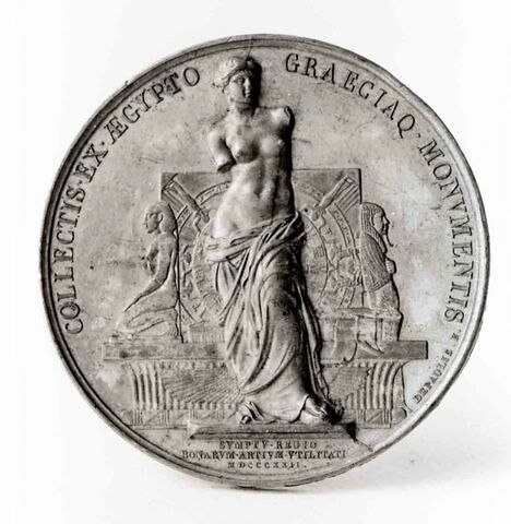 Médaille : La vénus de Milo, cliché de revers, image 1/1