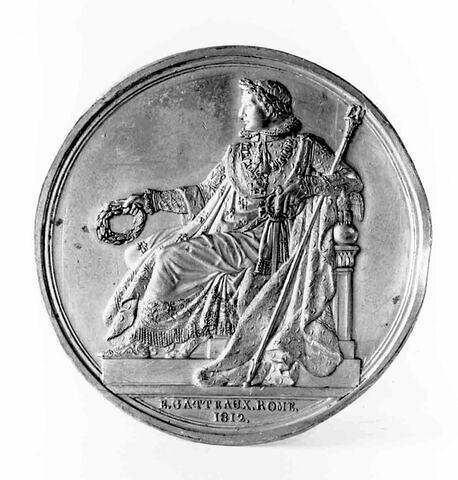 Médaille : Ecole française des Beaux-arts de Rome, cliché de droit, image 1/1