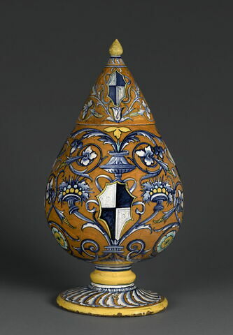 Vase : Armes des Manfredi, seigneurs de Faenza