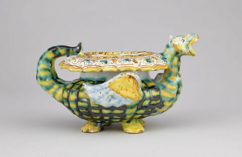 Salière ovale en forme de dragon, image 2/4