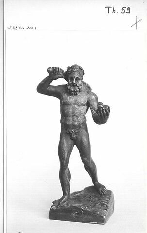 Statuette : Hercule avec sa massue et la pomme des Hespérides, image 5/5