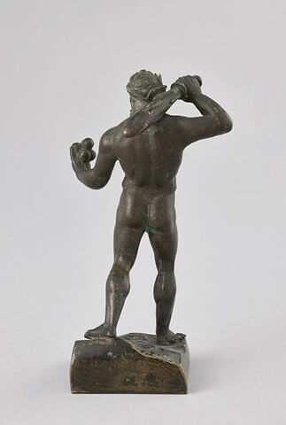 Statuette : Hercule avec sa massue et la pomme des Hespérides, image 3/5