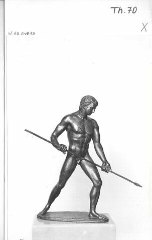 Statuette : Méléagre attaquant le sanglier