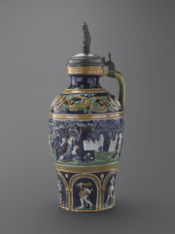 Cruche couverte : Jugement de Pâris et les travaux d'Hercule, image 8/9