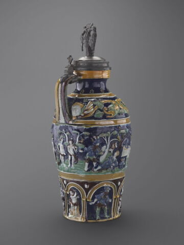 Cruche couverte : Jugement de Pâris et les travaux d'Hercule, image 2/9