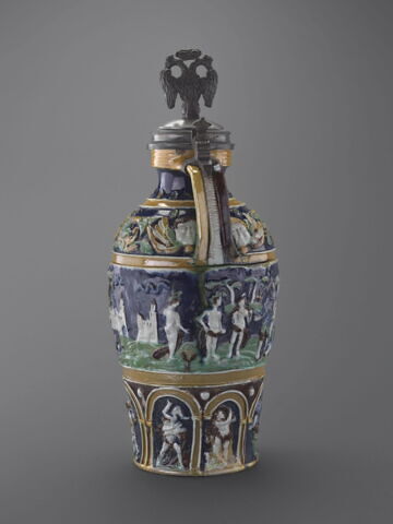 Cruche couverte : Jugement de Pâris et les travaux d'Hercule, image 3/9