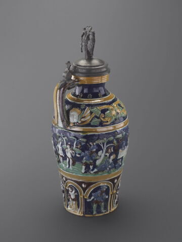 Cruche couverte : Jugement de Pâris et les travaux d'Hercule, image 4/9