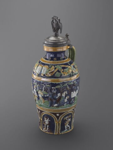 Cruche couverte : Jugement de Pâris et les travaux d'Hercule, image 5/9