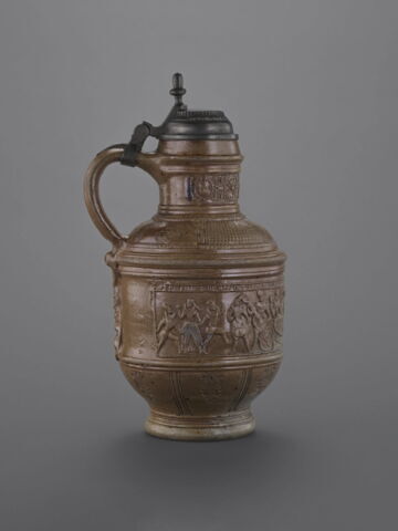 Pot à bière couvert : Noce paysanne, image 1/16