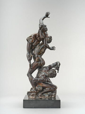 Groupe sculpté : Enlèvement de la Sabine., image 3/6