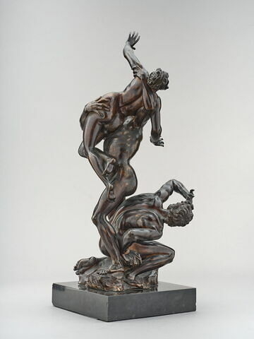 Groupe sculpté : Enlèvement de la Sabine., image 4/6