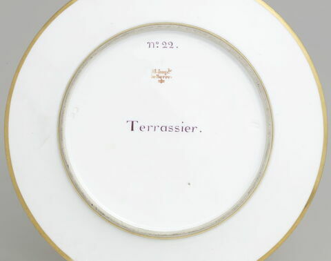 Assiette du Service Encyclopédique : Terrassier, image 2/2