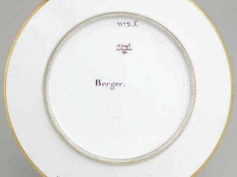 Assiette du Service Encyclopédique : Berger, image 2/2