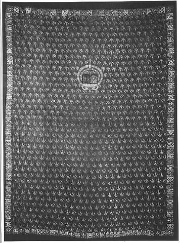 Tapis de prie-Dieu du Roi (armes d'Henri III : France et Pologne-Lithuanie) de la chapelle de l'Ordre du Saint-Esprit