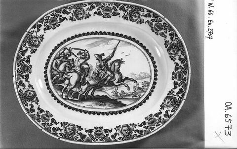 Plat oblong : Chasse au lion, image 3/4