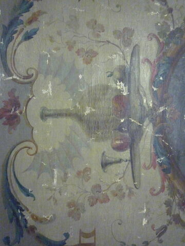 Panneau : L'Automne, d'une suite de 4 pièces ornées de médaillons en grisaille illustrant les Quatre saisons, image 4/4
