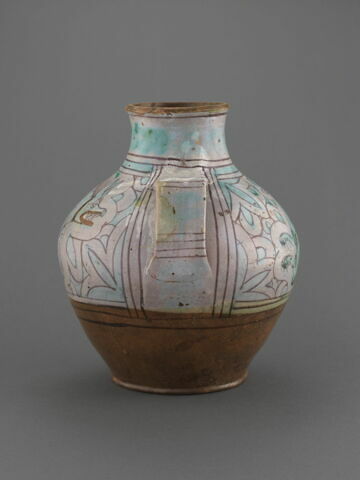 Grand vase ovoïde à deux anses : un sanglier et un chien courant, image 4/7