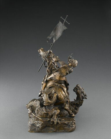 Statuette : saint Georges terrassant le dragon, image 5/7