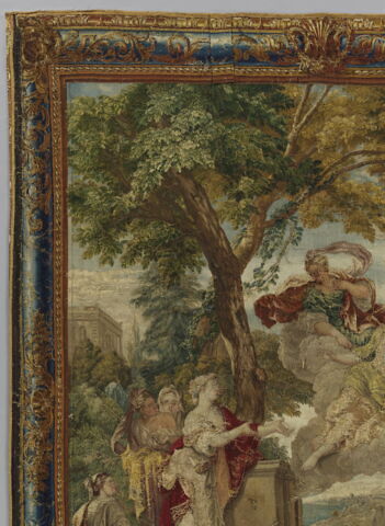 Zéphyr porte les sœurs de Psyché au palais de l'Amour, de la tenture de l'Histoire de Psyché, image 6/10