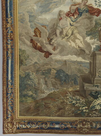 Zéphyr porte les sœurs de Psyché au palais de l'Amour, de la tenture de l'Histoire de Psyché, image 8/10