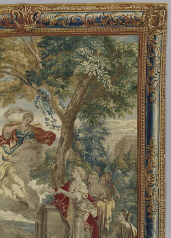 Zéphyr porte les sœurs de Psyché au palais de l'Amour, de la tenture de l'Histoire de Psyché, image 9/10