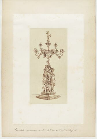 Candélabre, d'une paire, du surtout de table du duc de Luynes (OA 12518 à OA 12520), image 2/14
