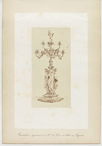 Candélabre, d'une paire, du surtout de table du duc de Luynes (OA 12518 à OA 12520), image 2/13