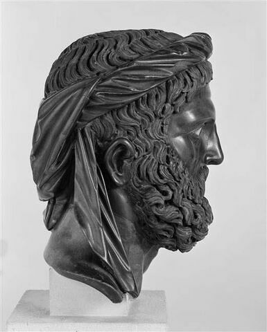 Statuette : tête d'Hercule, image 12/12