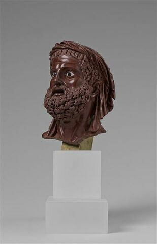 Statuette : tête d'Hercule, image 2/12