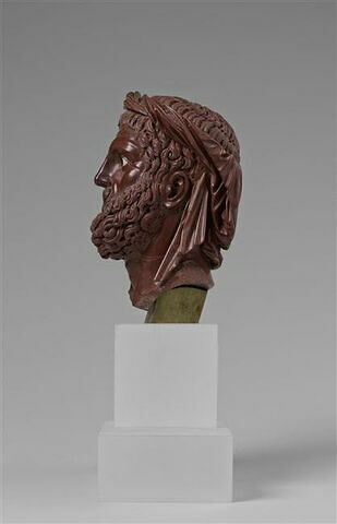 Statuette : tête d'Hercule, image 3/12