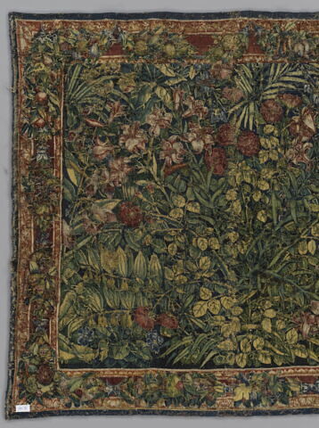 Verdure à fleurs et feuillages, d’une tenture de six pièces, image 4/6