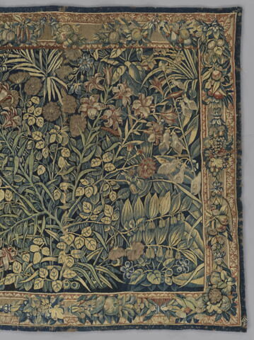 Verdure à fleurs et feuillages, d’une tenture de six pièces, image 5/6