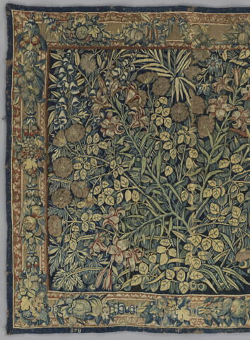 Verdure à fleurs et feuillages, d’une tenture de six pièces, image 6/6