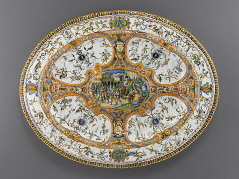 Plat ovale : le Triomphe de Joseph, image 1/13