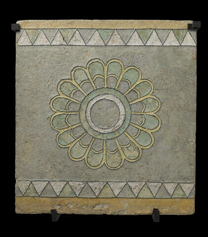Carreau d'applique : rosette