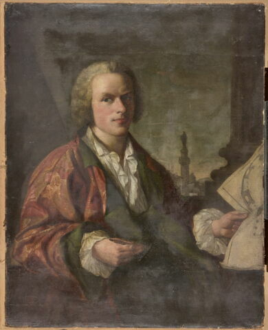 Portrait d'un architecte devant la colonne Trajane, image 1/7